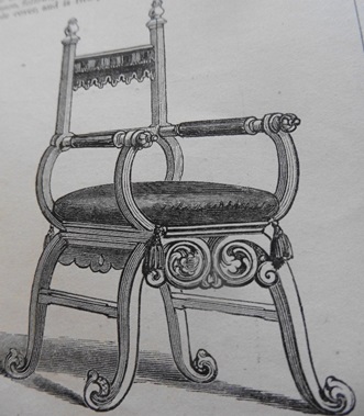 Professor Heidelhoff Drawing Of Chair 1852